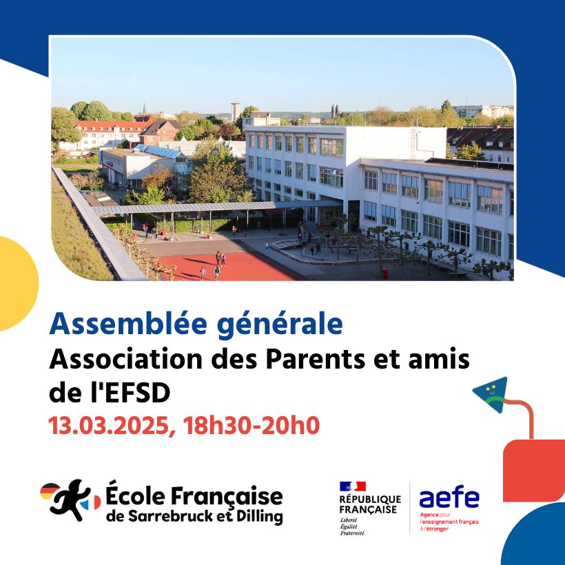 APE : Assemblée générale de l&rsquo;Association des parents et amis de l&rsquo;EFSD