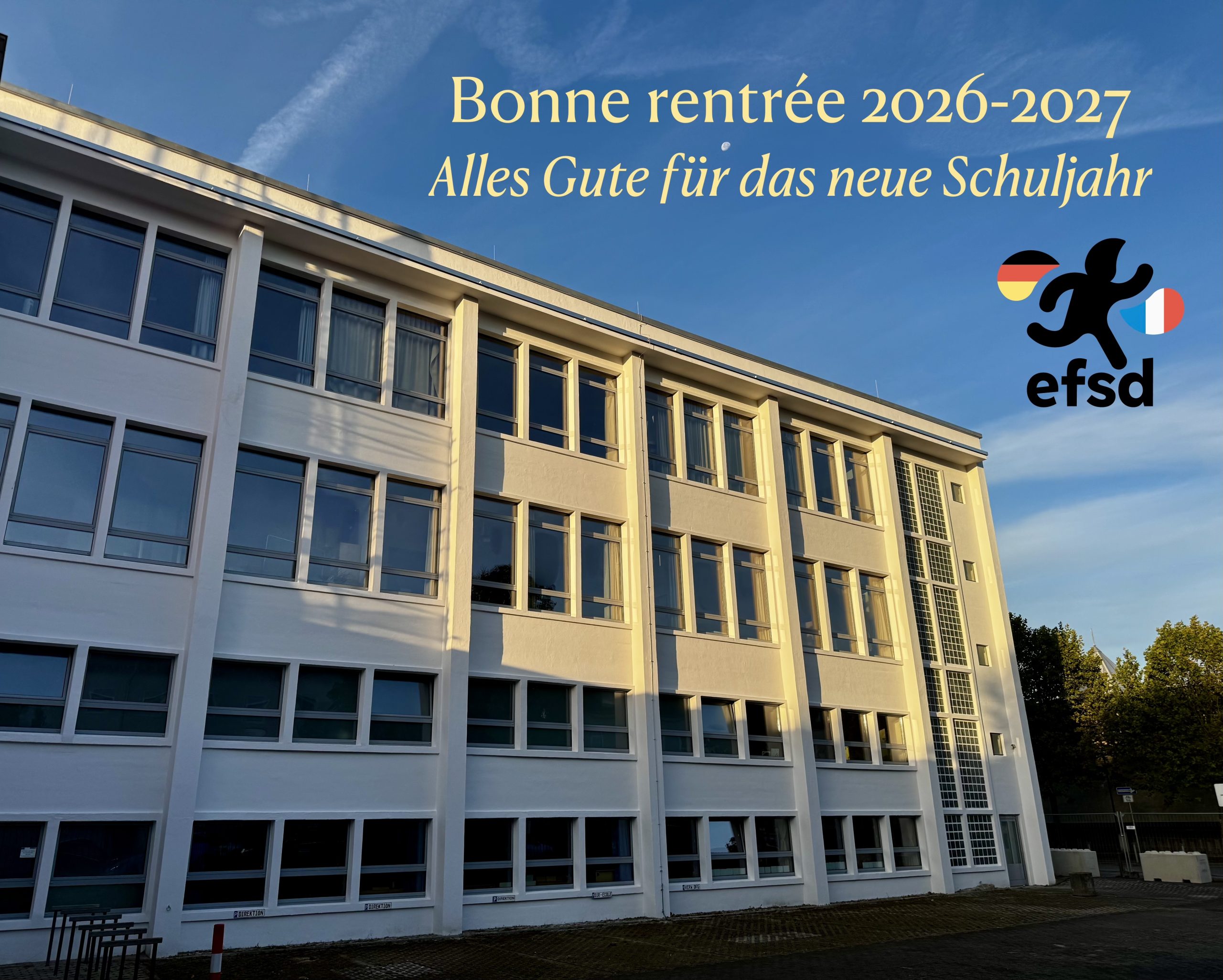 Bonne rentrée 2026-2027 – Alles Gute für das neue Schuljahr